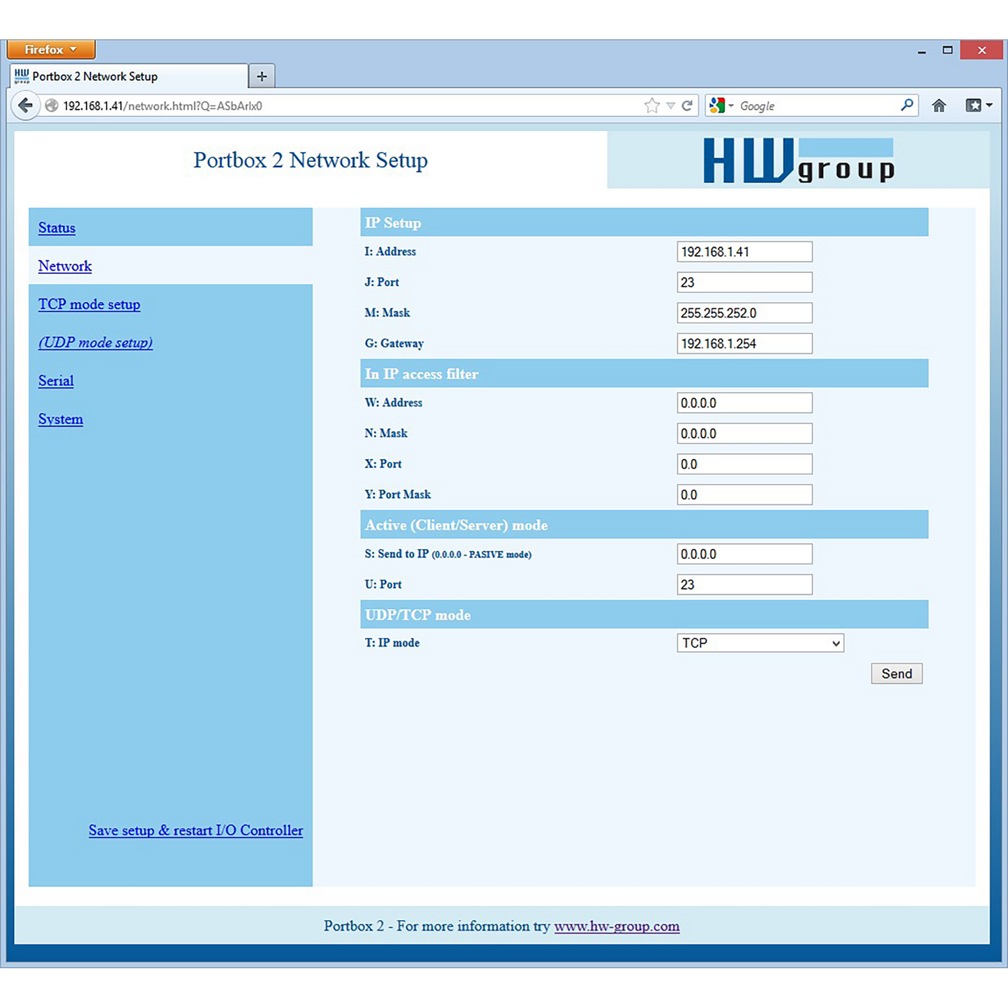 HW Group IP Relay  ERO2b