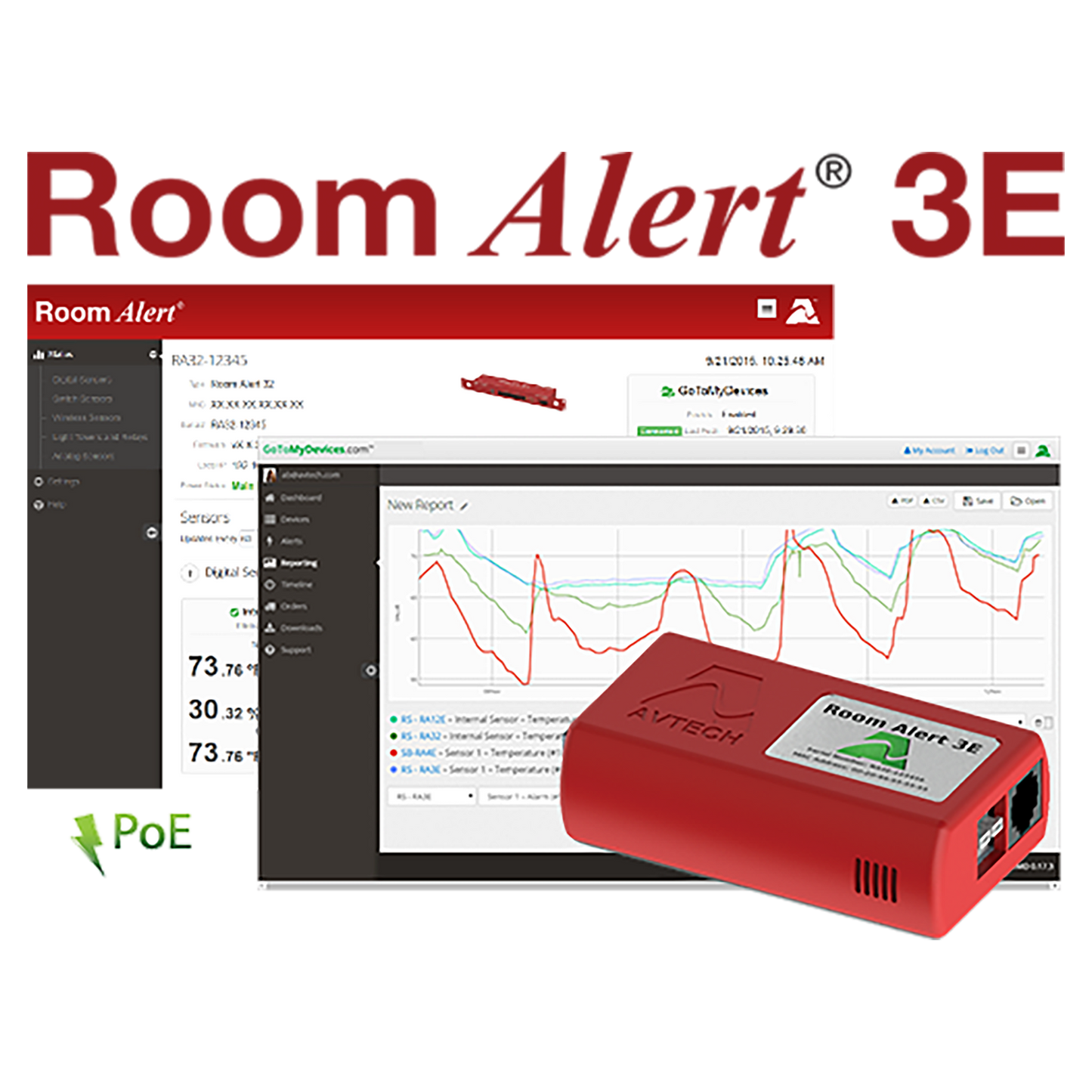 Avtech Room Alert 3E Monitor